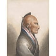 thumbnail image 3 of Pavel Petrovich Svinin 19x24 Black Modern Framed Museum Art Print Titled - The Chief of the Little Osages (1811-Ca. 1813), 3 of 5
