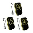 thumbnail image 1 of 3 Pcs Télécommande de Garage 250-913MHz Ouvre-Porte Jaune, 1 of 5