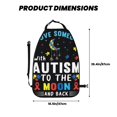thumbnail image 2 of Pofeuu I Love With Autism To The Moon And Back Print 2 Pack PU Leather Kick Mat Back Seat Protector, Universal Car Seat Back Organizer, Waterproof Backseat Protector For Most Car, 2 of 8
