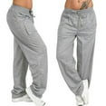 thumbnail image 2 of Clearance Womens Pants Petite Sports Solid Color Trousers Jogging Sweatpants Jogger Pants, 2 of 5