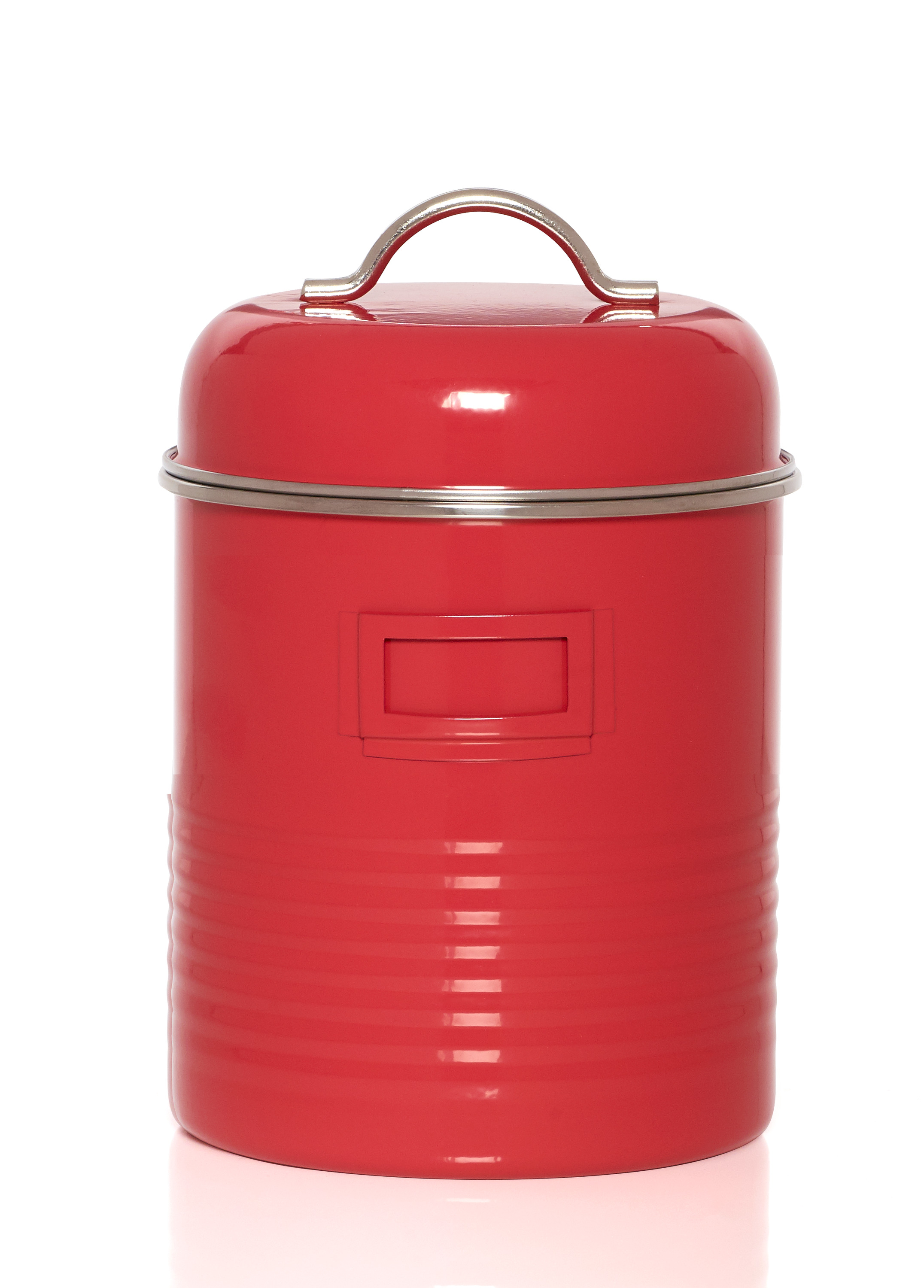 red tin canisters