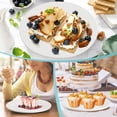 thumbnail image 4 of Dessert Salad Plates Set of 12,8 Inch White Porcelain Dinner Plates,Appetizer Plates for Dinner,Ceramic Dessert Plate Set,Microwave Oven Dishwasher Safe, 4 of 7