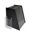 thumbnail image 1 of 8.5 x 11" Acrylic Ballot Box with Sign Holder Side Pocket - Black 19229, 1 of 6