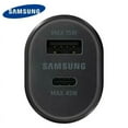 thumbnail image 3 of Original Super Fast Charging Adaptive Dual Port Car Adapter 45W Charger for Samsung Galaxy S22 Ultra [1x 45W Car Plug + 1x 4FT USB C PD Cable] - Black (New in Retail Box), 3 of 3
