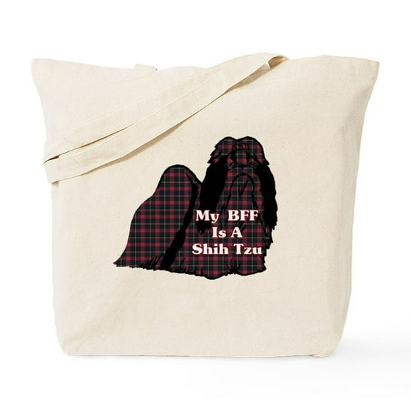 CafePress - BFF Shih Tzu Tote Bag - Unisex Canvas Tote Bag, Beige, 1-Piece