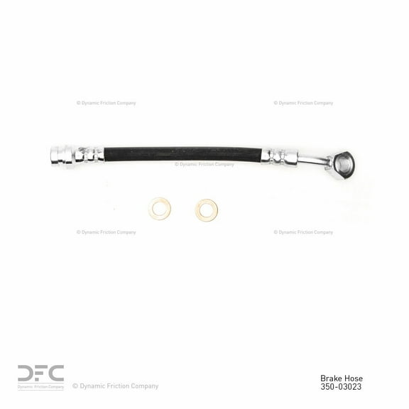 Rear Lower Dynamic Friction Company Brake Line Hose 350-03023 For 1991-1992 Hyundai Sonata