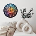 thumbnail image 6 of Bubble Wall Clock 10-Inch Silent Wooden Wall Clock, Battery Operated (AA Batteries Not Included), Artistic Home Decor, 6 of 8