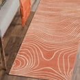 thumbnail image 5 of Superior Veer Abstract Runner Rug, 2' 7" x 8', Coral, 5 of 5