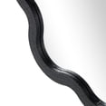 thumbnail image 5 of DecMode 31" x 40" Black Handmade Wavy Wall Mirror with Dimensional Carved Frame, 5 of 9