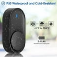 thumbnail image 5 of Sgokeen Outdoor Wireless Doorbell for Home Operating at 1300 feet(1 Plug in Receiver + 2 Transmitters), 5 of 8