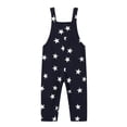 thumbnail image 5 of LittleSpring 5T Little Boys Overalls for Boy Casual Pants with Pockets Cotoon Navy Blue, 5 of 5
