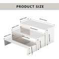 thumbnail image 2 of HEYLEAYAR 3Pack Shoe Display Stand Set, 3 Size Purse Display Stand, Perfume Display Stand Stainless Steel Display Risers Countertop Risers for Showcase Home Boutique Retail Store, Titanium Silver, 2 of 6