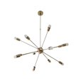 thumbnail image 5 of 12 Light Mid Century Brass Sputnik chandelier light Fixture, 5 of 6