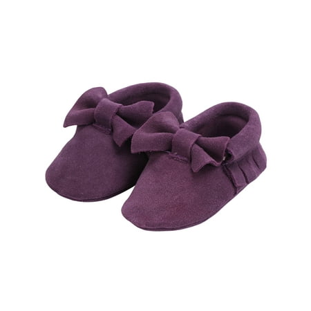 

Gomelly Little Kids Flats Comfort Crib Shoes First Walker Loafers Cute Moccasin Toddler Boys Girls Baby Walking Shoe Light Purple 6.5C