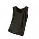 thumbnail image 2 of Ropa interior térmica para mujer, otoño e invierno, camiseta térmica de tirantes con cuello redondo y forro polar suave, sin mangas, de poliéster., 2 of 3