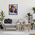 thumbnail image 3 of Stupell Industries Modern Vivid Microphone Performing Arts Painting Black Floater Framed Canvas Art Print Wall Art, 25 x 31, 3 of 10