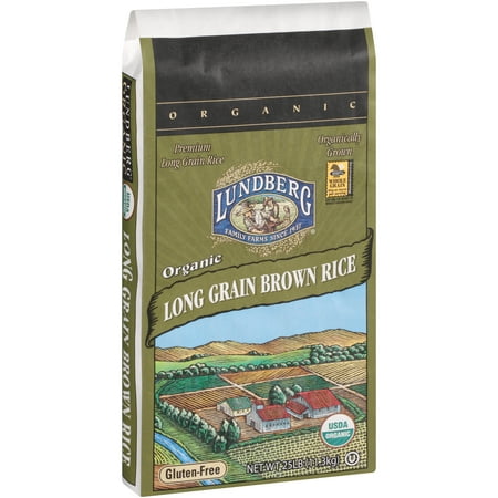 Lundberg Organic Long Grain Brown Rice 25 lb. Bag