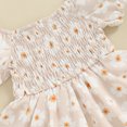 thumbnail image 7 of Bagilaanoe Newborn Summer Outfits Baby Girl Rompers Dress Floral Print Short Sleeve Bodysuits 3M 6M 12M 18M Infant Patchwork A-line Dresses, 7 of 7