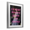 thumbnail image 4 of I Support Women's Rights & Wrongs Gray Framed Print Under Glass, design by Lil' Rue, 4 of 10
