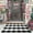 Black and White, variant on Buffalo Plaid Rug 2''x3'' Orange Outdoor Rug for Halloween/Thanksgiving Washable Fall Doormat Buffalo Check Rug Layered Front Door Mat for Porch/Farmhouse/Entryway/Patio Fall Decor