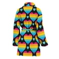thumbnail image 2 of Rainbow Lgbt Pride Heart Pattern Women Bathrobe One Size Univeral Fits, Lgbt Lgbtq+ Pride Month Gifts Fashion Lightweight Plush Fleece Long Robe For Women, 2 of 3