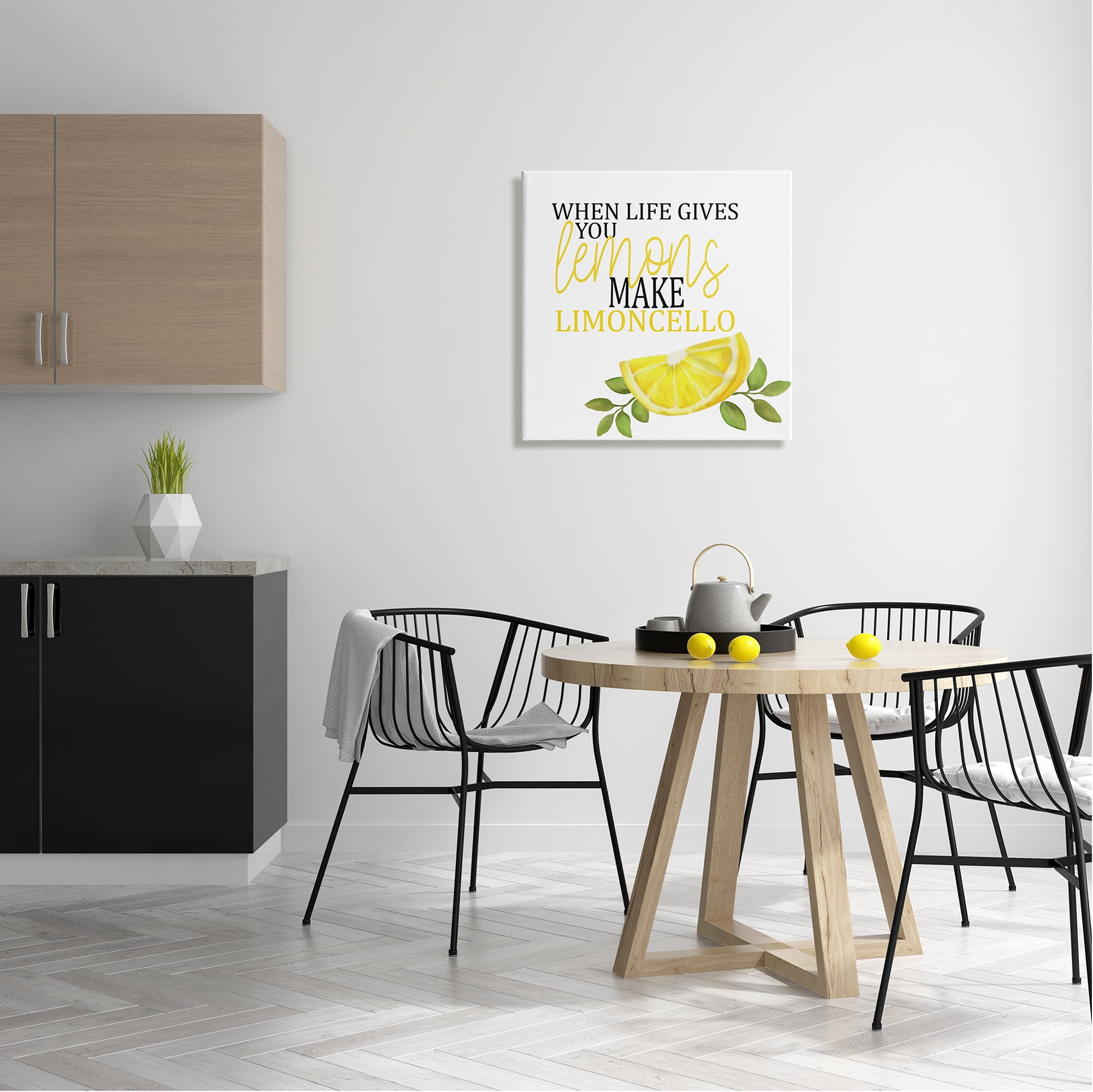 Stupell Industries Funny Lemons to Limoncello Food & Beverage Painting Gallery Wrapped Canvas Art Print Wall Art, 24 x 24