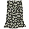 thumbnail image 2 of Fotbe Dollar Manta de Franela Acolchonada con Estampado, Súper Suave y Esponjosa, Extra Grande para Sofá, Cama, Uso Todo el Año-40"x30", 2 of 7