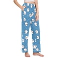 thumbnail image 2 of FORMRS Women's Pajama Pants with Pockets Soft Comfy Loungewear Sleep Bottom, Sizes S-2XL, Baseballs Pattern, 2 of 8