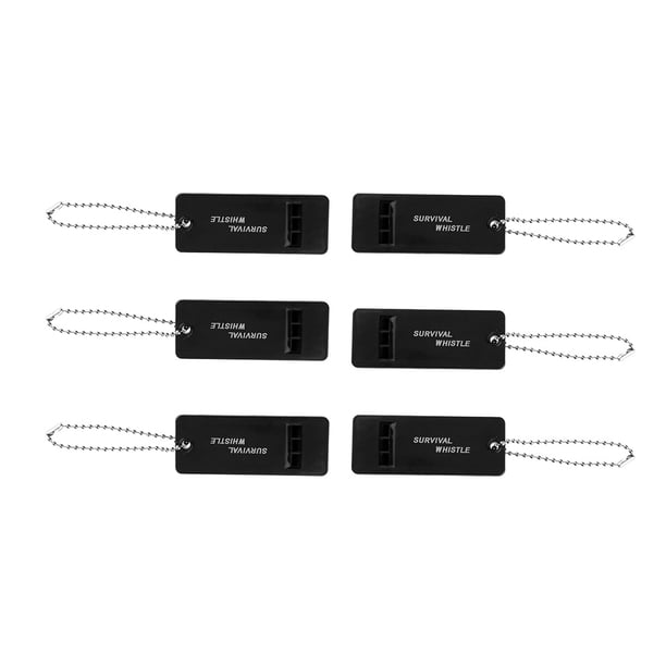 Survival silbatos de 3 frecuencia Kit de rescate de emergencia al aire libre 6 piezas