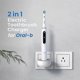 thumbnail image 3 of 2-in-1 Wall Charger for Oral-B Braun Electric Toothbrush, Charger Base for Oral B Genius Pro Smart Vitality Kids io2 io3 io4 io5 io6 Serie, IPX5, Whit, 3 of 4