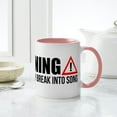 thumbnail image 6 of CafePress - Warning Spontaneous Singing - 11 oz Ceramic Mug - Novelty Coffee Tea Cup, 6 of 6