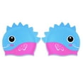 thumbnail image 4 of Swim Cap Kids for Long Hair, Silicone Swimming Cap for Boys Girls Aged 3-15, Durable Kids Swim Cap Short Hair, Fit Waterproof Swim Caps for Kids Toddler Sky Blue One Size, 4 of 4