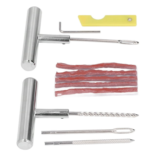 Kit de Réparation de Pneus, Outil de Réparation de Pneus à Râpe, Couteau de Coupe pour Automobile