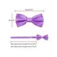 thumbnail image 4 of INSPIRE CHIC Accessoires de Nœud Papillon pour Homme Sangle Ajustable Formel Uni Smoking Pré-Noué Violet, 4 of 5