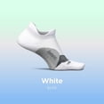 thumbnail image 6 of Feetures Elite Light Cushion No Show Tab Ankle Socks - Sport Sock with Targeted Compression - New White, M (1 Pair), 6 of 8