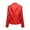 Red, variant on UJNDER Women Zipper Casual Leather Soft Motorcycle Jacket Short Coat for Women Green XL