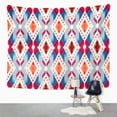 thumbnail image 1 of UFAEZU Red Abstract Ikat As Orange Aztec Classic Dark Wall Art Hanging Tapestry Home Decor for Living Room Bedroom Dorm 51x60 inch, 1 of 1