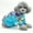 Light Blue, variant on Winter Dog Clothes Pet Warm Jacket Thicker Cotton Coat Waterproof Small Dogs Pets Clothing
