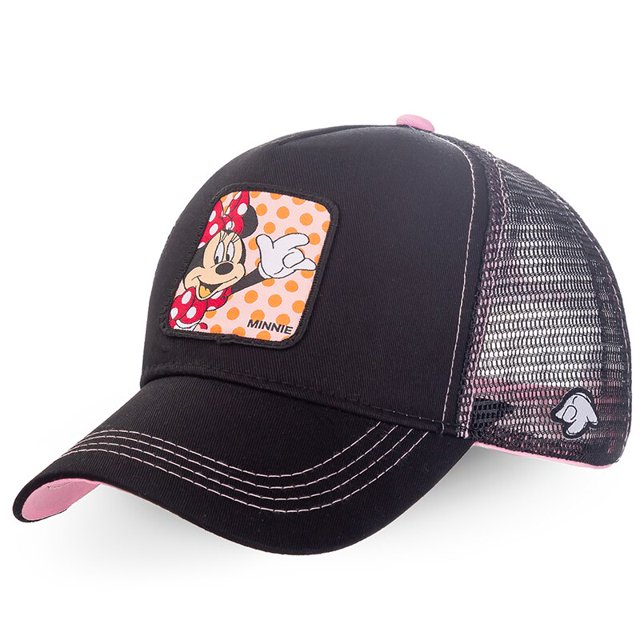 Disney-Algodón Minnie Mickey Snapback Gorra de béisbol Hombres Mujeres Camionero Sombrero Nuevo Dropshipping 62 Estilos hola suerte unisex