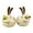 L, variant on Fiaya Women Easter Bunny Tabletop Figurines, 2pcs Rabbits Hold Flower Resin Statue, Spring Funny Bunny Decoration for Home Table Office Kitchen Farmhouse (S-2.75×2.75×3.54inch)