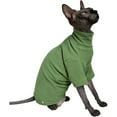 thumbnail image 5 of UOSIA Sphynx Cats Solid Warm Fleece Shirt Cat Turtleneck Thermal Hairless Cat Clothes, 5 of 6