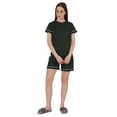 thumbnail image 2 of Inkmeso 2 Pcs Solid Sleepwear Sets For WoMen's Short Sleeve Top And Short Loungewear Set, 2 of 7