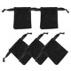 thumbnail image 3 of 5Pcs Velvet Drawstring Jewelry Pouches for Storage Use Black Color, 3 of 5