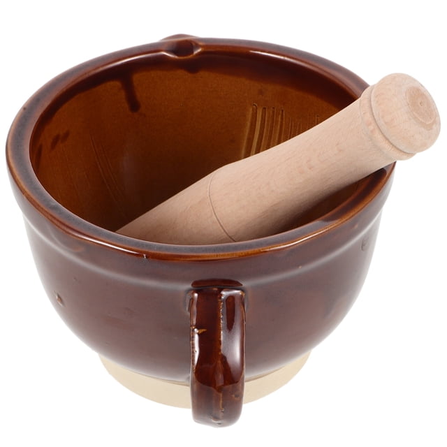 1 juego de triturador de ajo y especias reutilizable con mortero, herramienta manual para triturar para cocina