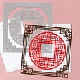 thumbnail image 3 of 6Pcs Chinese Frame Cutting Dies Metal Square Round Lace Frames Die Cuts Embossing Stencils Template, 3 of 7