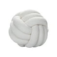 thumbnail image 1 of Handmade Knot Ball Pillow Ball Round Lamb Wool Cushion, 1 of 9