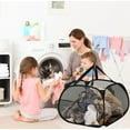 thumbnail image 4 of Deals Qaailabf Mesh Laundry Hamper With Wide Opening And Side Pocket Breathable Sturdy Foldable And Space Saving Design For Laundry Clothes And Storage, 4 of 7