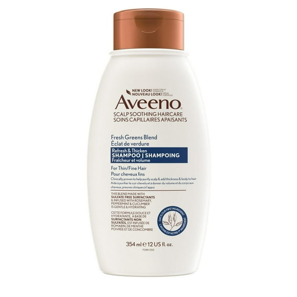 Shampoing AVEENO Éclat de verdure Fraîcheur et volume 354 ml