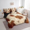thumbnail image 5 of Feelyou Highland Cow Print Twin Bedding Sets 7-Piece, Western Fashion Bedding Comforter Set, Teens Adult Sheet Sets, Ultra Soft Bedroom Decorative, 5 of 7