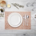 thumbnail image 6 of Minimalist Placemat 45X30Cm Gold， Placemats Vinyl Rectangle Metallic Wipeable Place Mats Washable Non Stain Hollow Kitchen Dining Table Mats for Wedding Decoration, 6 of 6